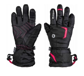 Blizzard Reflex junior ski gloves, black/pink