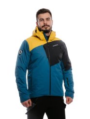 Blizzard Ski Jacket Leogang, petroleum/mustard yellow