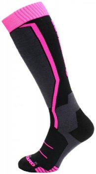 Blizzard Viva Allround ski socks Junior, black/anthracite/magenta