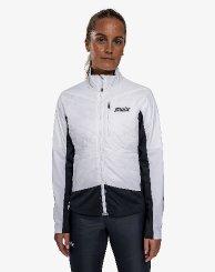 Dámská bunda Swix Dynamic Hybrid Insulated Jacket Bright White/Black