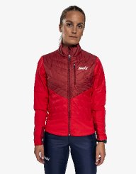 Dámská bunda Swix Dynamic Hybrid Insulated Jacket Rhubarb red/Swix red