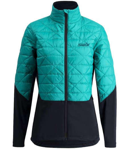 Dámská bunda Swix Infinity Hybrid Insulated Jacket Teal/Black