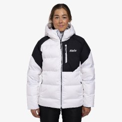 Dámská péřová bunda Swix Focus Down Jacket Bright White/Black