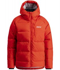 Dámská péřová bunda Swix Focus Down Jacket Fiery Red