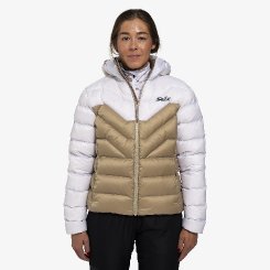 Dámská péřová bunda Swix Infinity Down Jacket Bright White/Dune