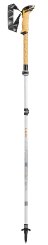 Leki Cressida FX Carbon Antishock, white-mango-silver, 100-120 cm