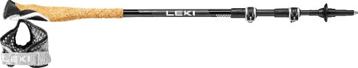 Leki Cross Trail Lite Carbon, black-white-naturalcarbon, 100-135 cm