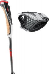 Leki Instructor Lite, dark anthracite-silvergray-bright red, 100-125 cm