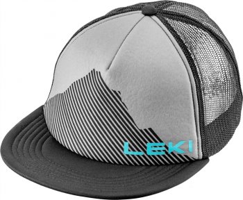 Leki Logo Cap black-sharkskin-peacock blue