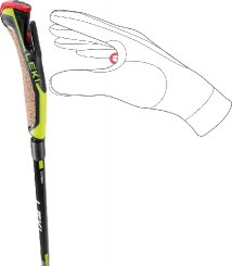 Leki Speed Pacer Vario, light anthracite-black-neonyellow