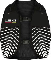 Leki Trail Running Quiver Vest , black-white-bright red