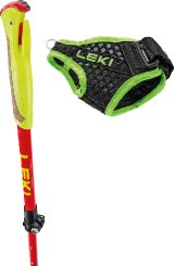 Leki Ultratrail FX Junior , naturalcarbon-bright red-neonyellow, 95-110 cm