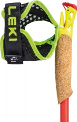 Leki Vertical K, naturalcarbon-bright red-neonyellow