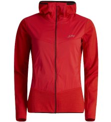 Lundhags Padje Merino dámská mikina s kapucí na zip Lively Red