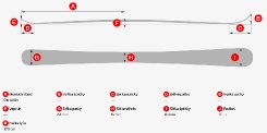 Geometrie lyže Lusti Moguls - 170 cm