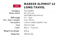 Marker Alpinist 12 Long Travel black-titanium