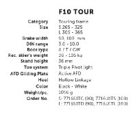 Marker F10 Tour 100 mm black-white 21/22