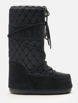 Moon Boot Icon Faux Quilted, 001 black