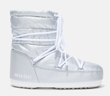 Moon Boot Icon Light Junior Low Met, 001 silver