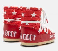 Moon Boot Icon Light Junior Low Stars, 002 red-white