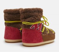 Moon Boot Icon Light Low M Patch Shearling, 001 brown-red