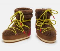 Moon Boot Icon Light Low M Patch Shearling, 001 brown-red