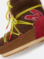 Moon Boot Icon Light Low M Patch Shearling, 001 brown-red