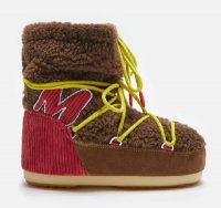 Moon Boot Icon Light Low M Patch Shearling, 001 brown-red