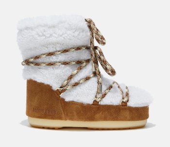 Moon Boot Icon Light Low Shearling, 001 whisky/off white