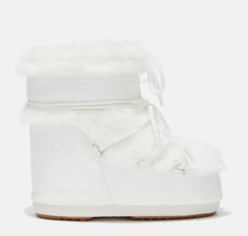 Moon Boot Icon Low Faux Fur, 002 optical white