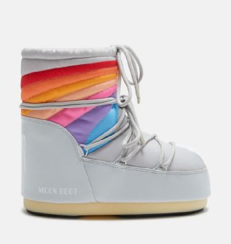 Moon Boot Icon Low Rainbow, 001 glacier grey