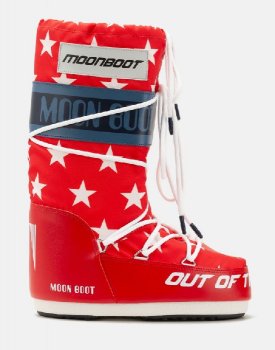 Moon Boot Icon Retrobiker, 003 white stars