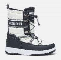 Moon Boot JR Boy Biker, 001 white/black