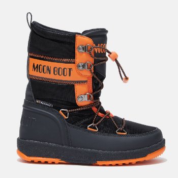 Moon Boot JR Boy Biker, 002 black/orange