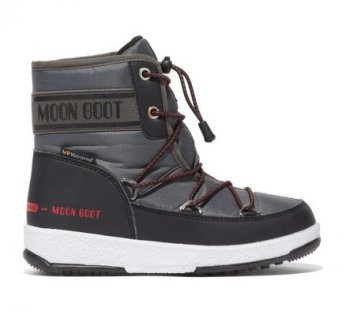 Moon Boot JR Boy Mid, 002 black/castlerock-22/23