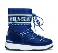 Moon Boot JR Boy Sport WP, 002 blue navy/white