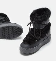 Moon Boot Jtrack Faux Fur, 001 black