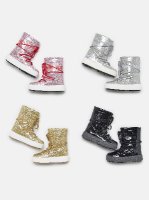 Moon Boot Jtrack Tube Glitter, 001 silver