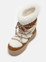 Moon Boot Jtrack Tube Shearling, 001 whisky/off white