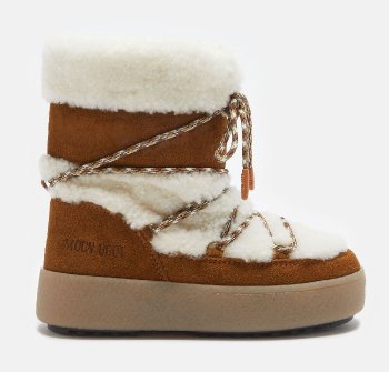 Moon Boot Jtrack Tube Shearling, 001 whisky/off white