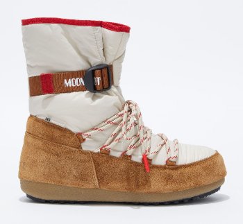 Moon Boot Loop Suede, 001 cognac/sand/red