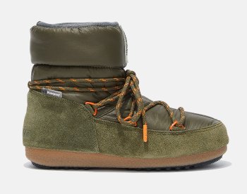 Moon Boot Low Suede Nylon, 002 army green