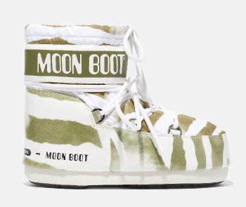 Moon Boot Mars Zebra, 001 white/sage