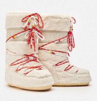 Moon Boot MB Icon Faux Fur Beads, L002 cream