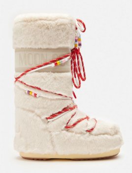 Moon Boot MB Icon Faux Fur Beads, L002 cream