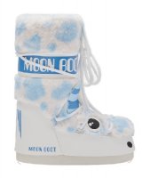 Moon Boot MB Icon Junior Faux Fur, AF19 white/light blue