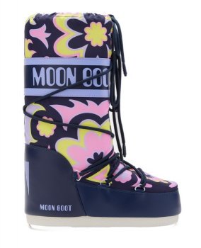 Moon Boot MB Icon Junior Flower, JB10 lilac/cyber lime