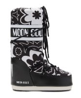 Moon Boot MB Icon Junior Flower, NA02 black/white