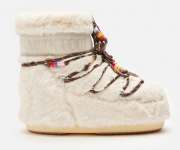 Moon Boot MB Icon Low Faux Fur Beads, L002 cream