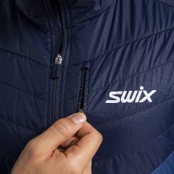 Pánská bunda Swix Dynamic Hybrid Insulated Jacket Lake Blue/Dark Navy